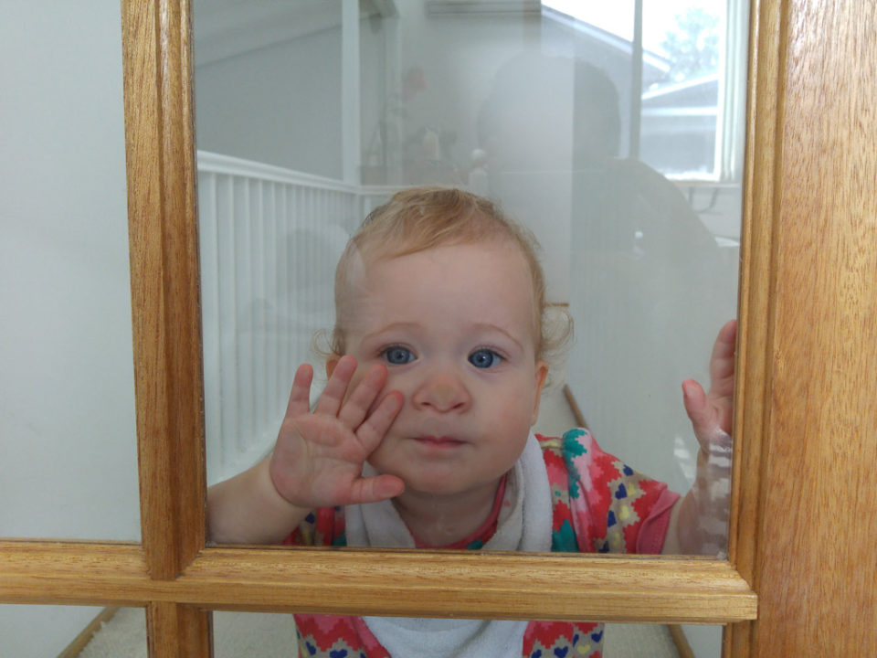 Papa die deur is dicht