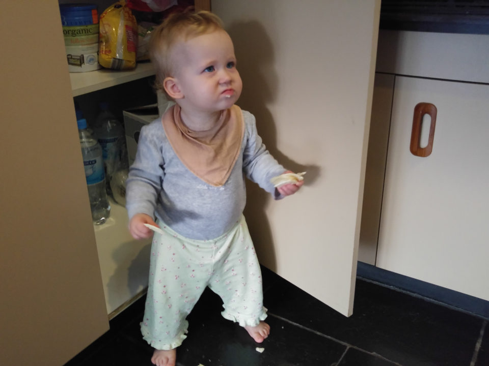 Een pakje ricecrackers gevonden in de kast...