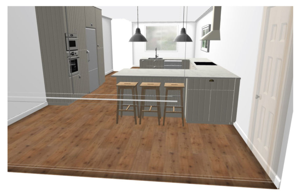 Het uiteindelijke design. Weg zijn de muren!